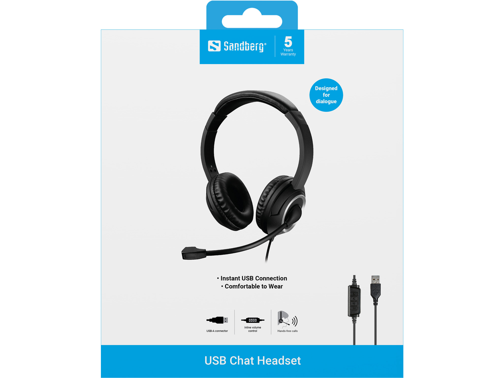 12616 SANDBERG Chat Headset Kabel