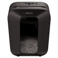 AKTION: Fellowes Powershred LX41 Aktenvernichter mit Partikelschnitt P-4, 4 x 12 mm, bis 8 Blatt, schwarz mit CashBack