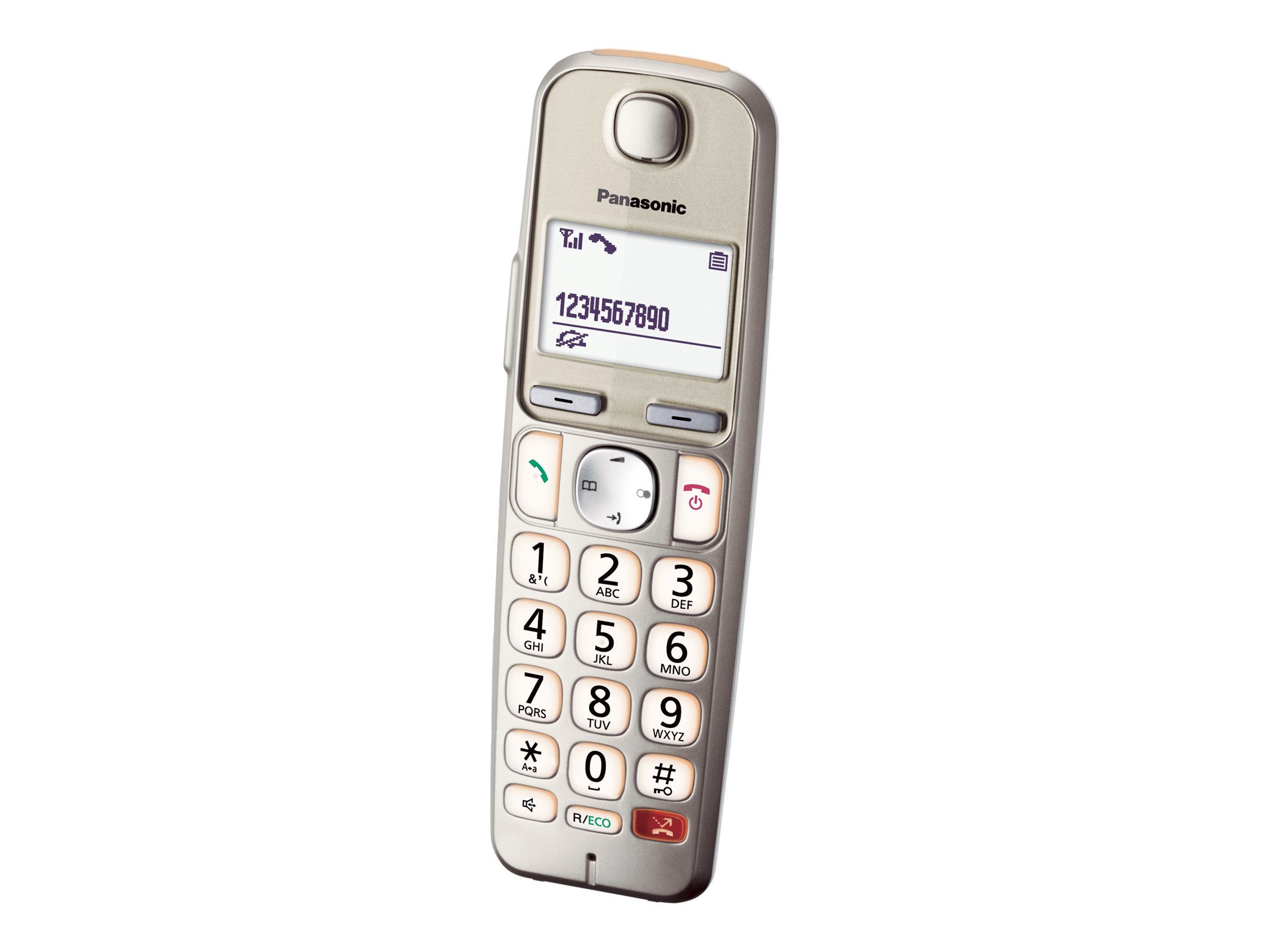 Panasonic KX-TGE260GN Schnurloses Telefon mit Anrufbeantworter champagner Panasonic KX-TGE260GN Schnurloses Telefon mit Anrufbeantworter champagner
