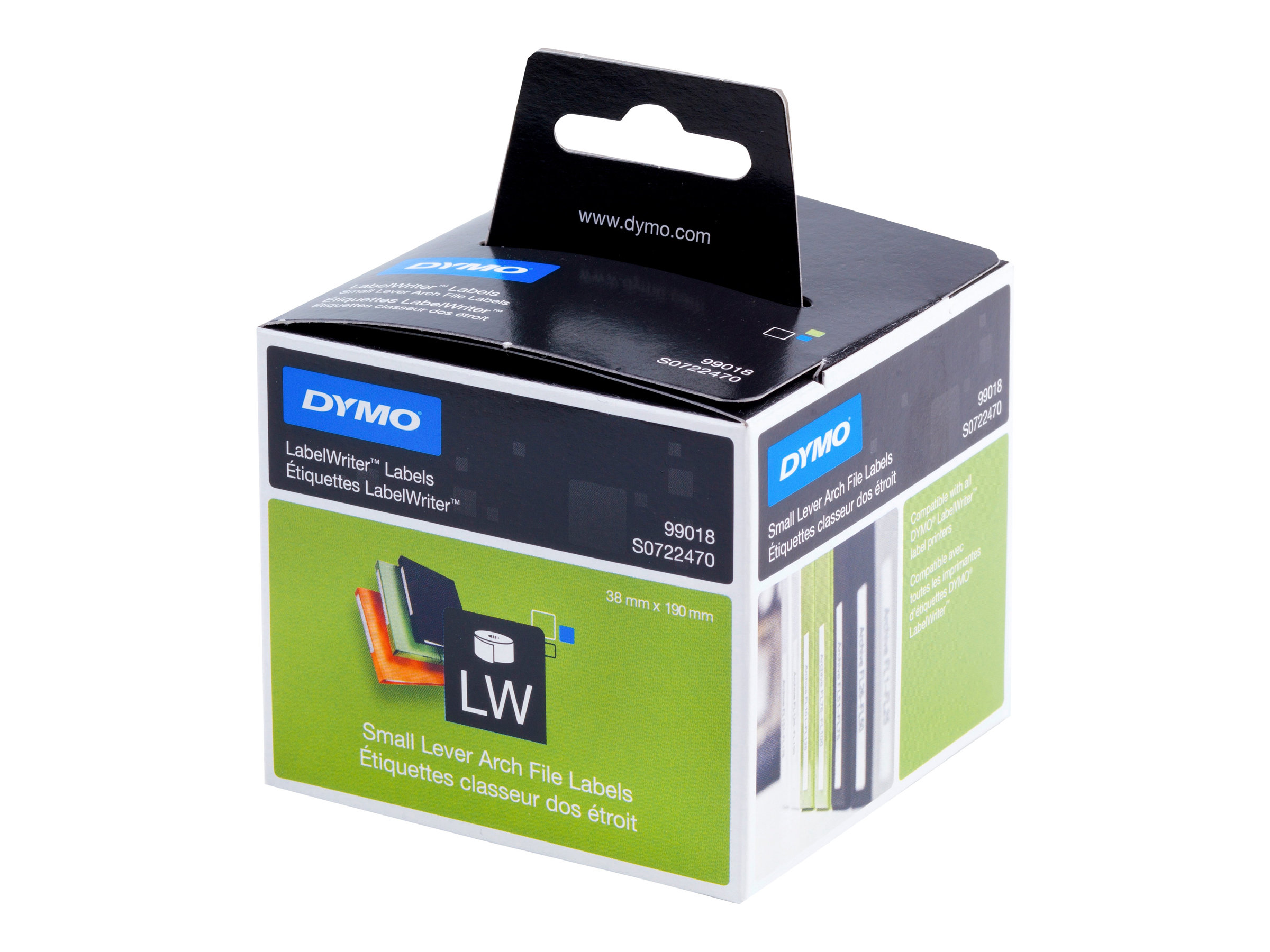Dymo LabelWriter Ordner-Etiketten schmal 190x38mm