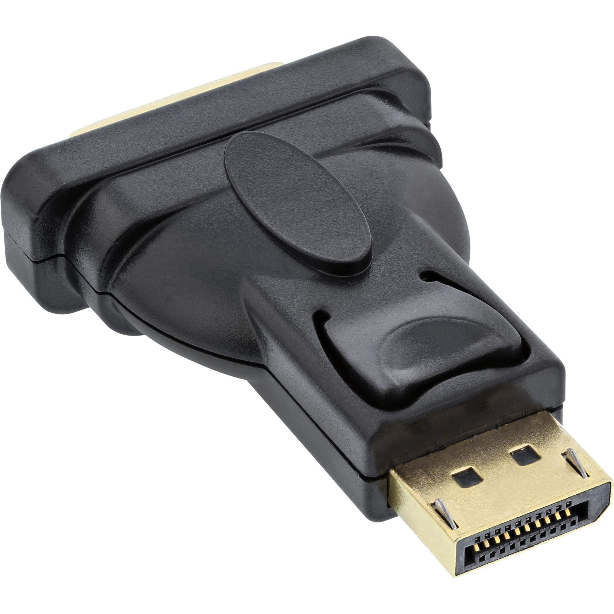 INLINE DisplayPort Adapter Displayport Stecker auf DVI-D 24+1 Buchse 4K2K schwarz