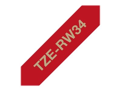 TZERW34 BROTHER PT Schriftband 12mm gold TZERW34 BROTHER PT Schriftband 12mm gold