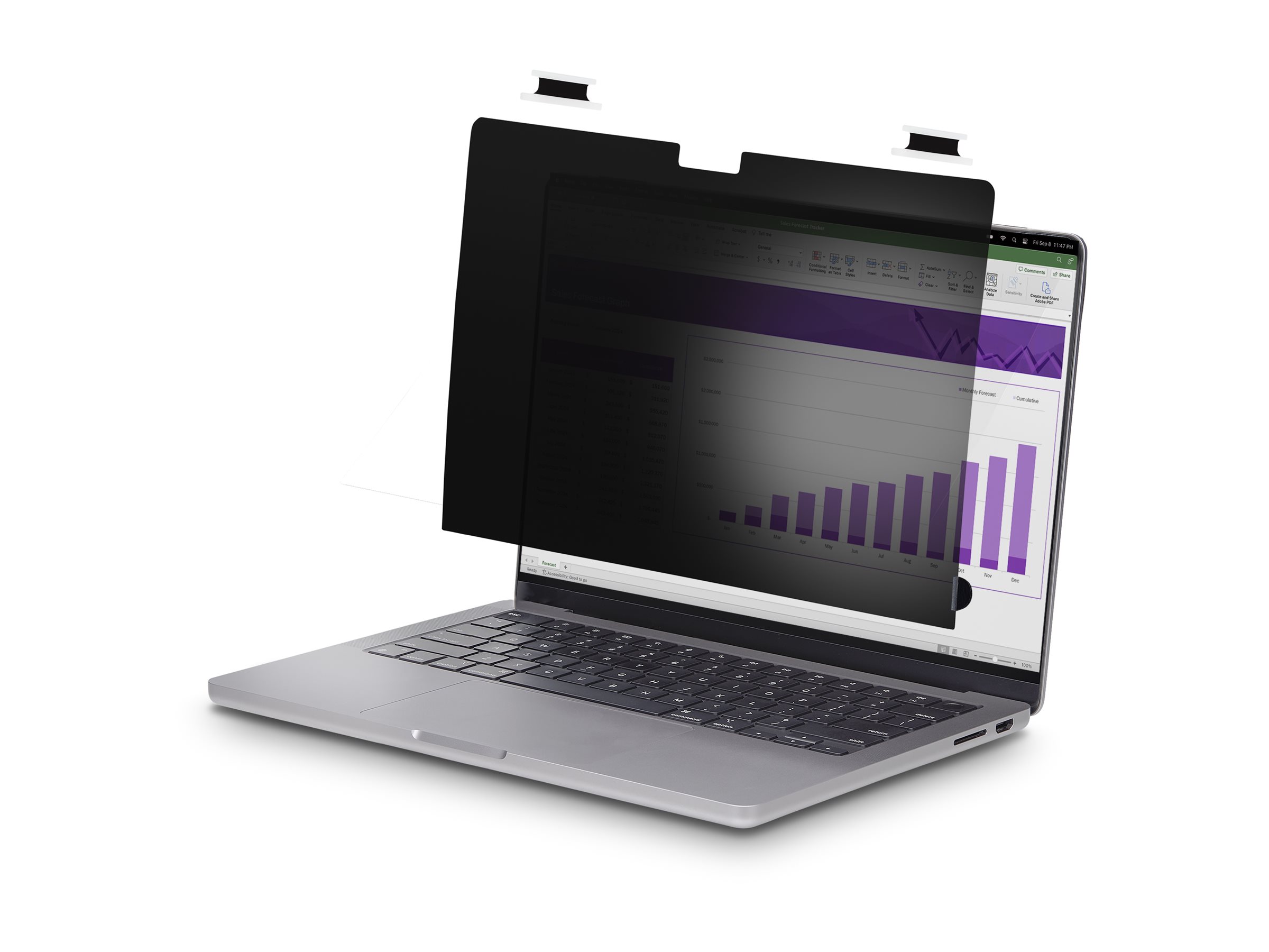 STARTECHCOM 3556cm 14Zoll MacBook Pro 2123 Laptop Sichtschutzfolie EntspiegelungBlickschutzfoli