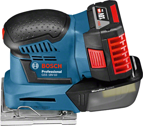 BOSCH Professional GSS 18V10 AkkuSchwingschleifer 18,0 V, ohne Akku