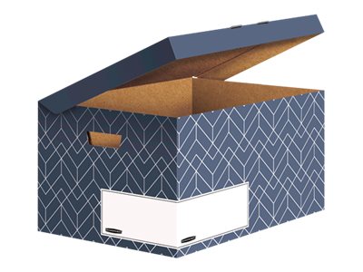 5 Bankers Box Archivboxen Bankers Box Décor Serie schieferblau/weiss 36,7 x 57,0 x 29,5 cm 5 Bankers Box Archivboxen Bankers Box Décor Serie schieferblau/weiss 36,7 x 57,0 x 29,5 cm