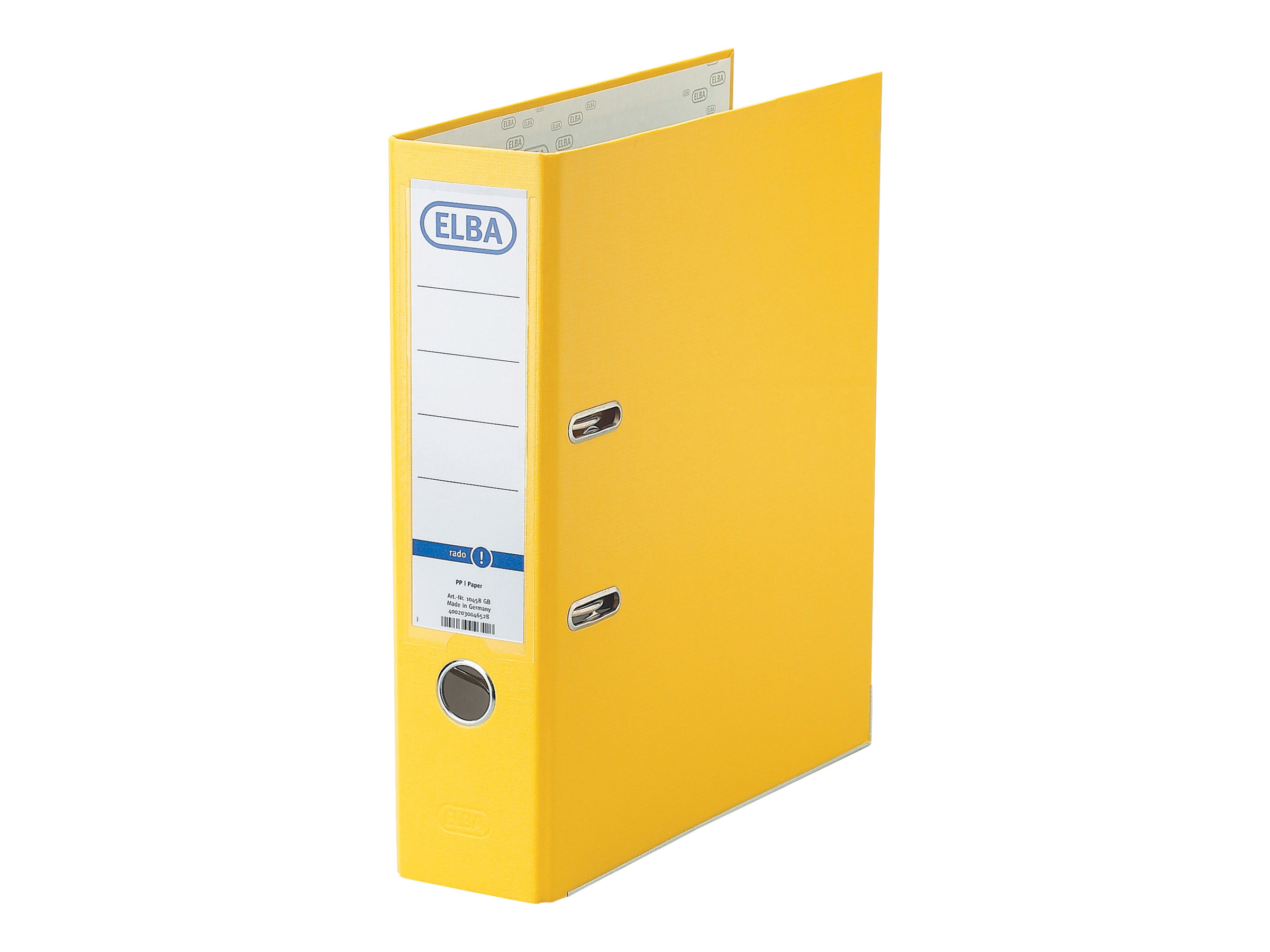ELBA smart Pro Ordner gelb Kunststoff 8,0 cm DIN A4 ELBA smart Pro Ordner gelb Kunststoff 8,0 cm DIN A4