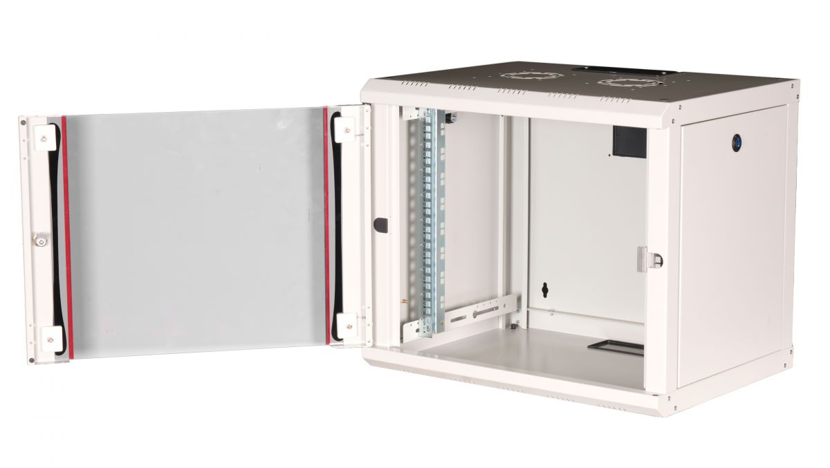 19 Netzwerkschrank Glastuer PM 600x450mm 9HE grau