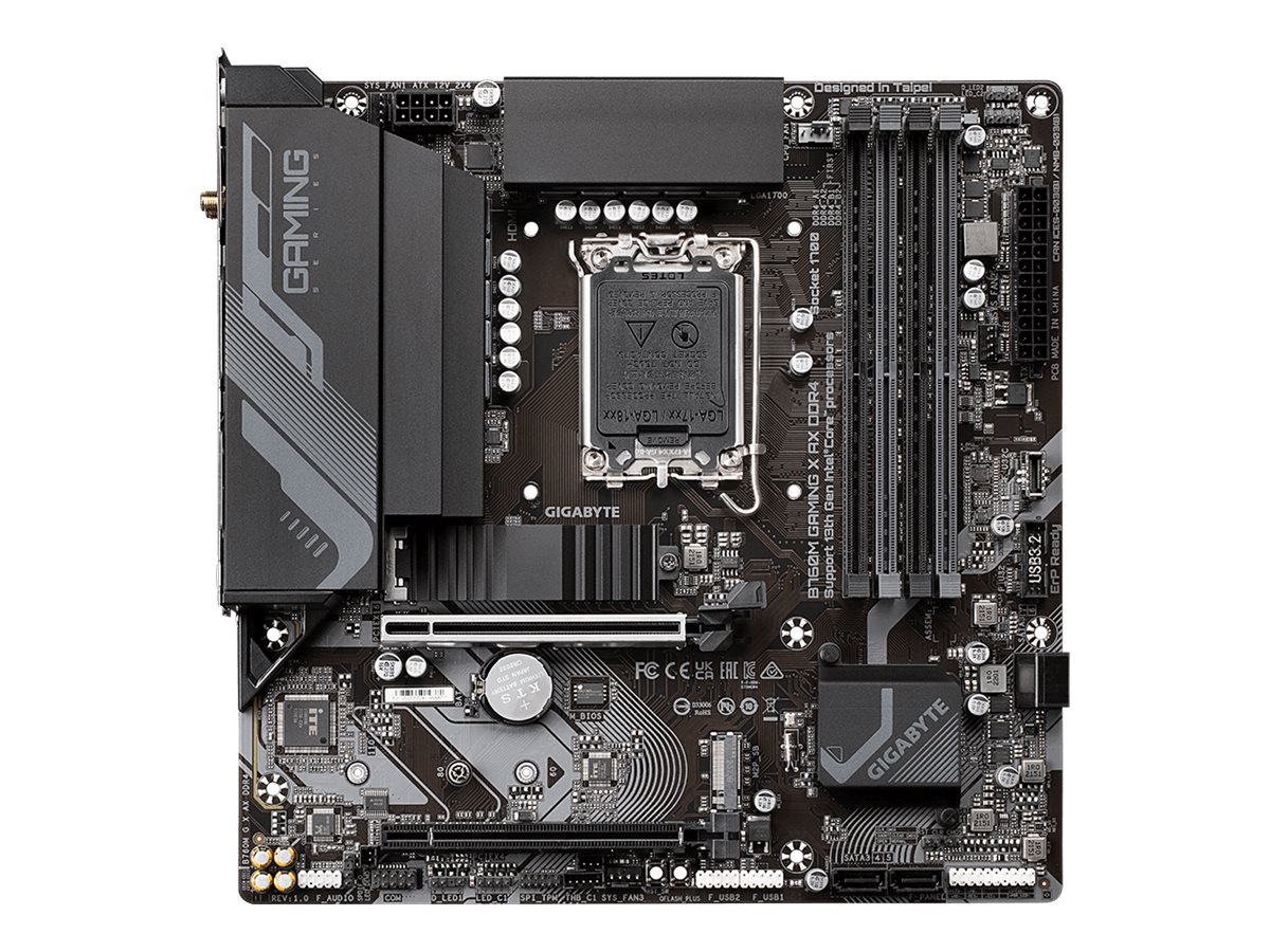 Gigabyte B760 DS3H DDR4 - 1.0 - Motherboard - ATX - LGA1700-Sockel - B760 Chipsatz - USB-C 3.2 Gen 2x2, USB-C 3.2 Gen 1, USB 3.2 Gen 2, USB 3.2 Gen 1 - Gigabit LAN - Onboard-Grafik (CPU erforderlich)