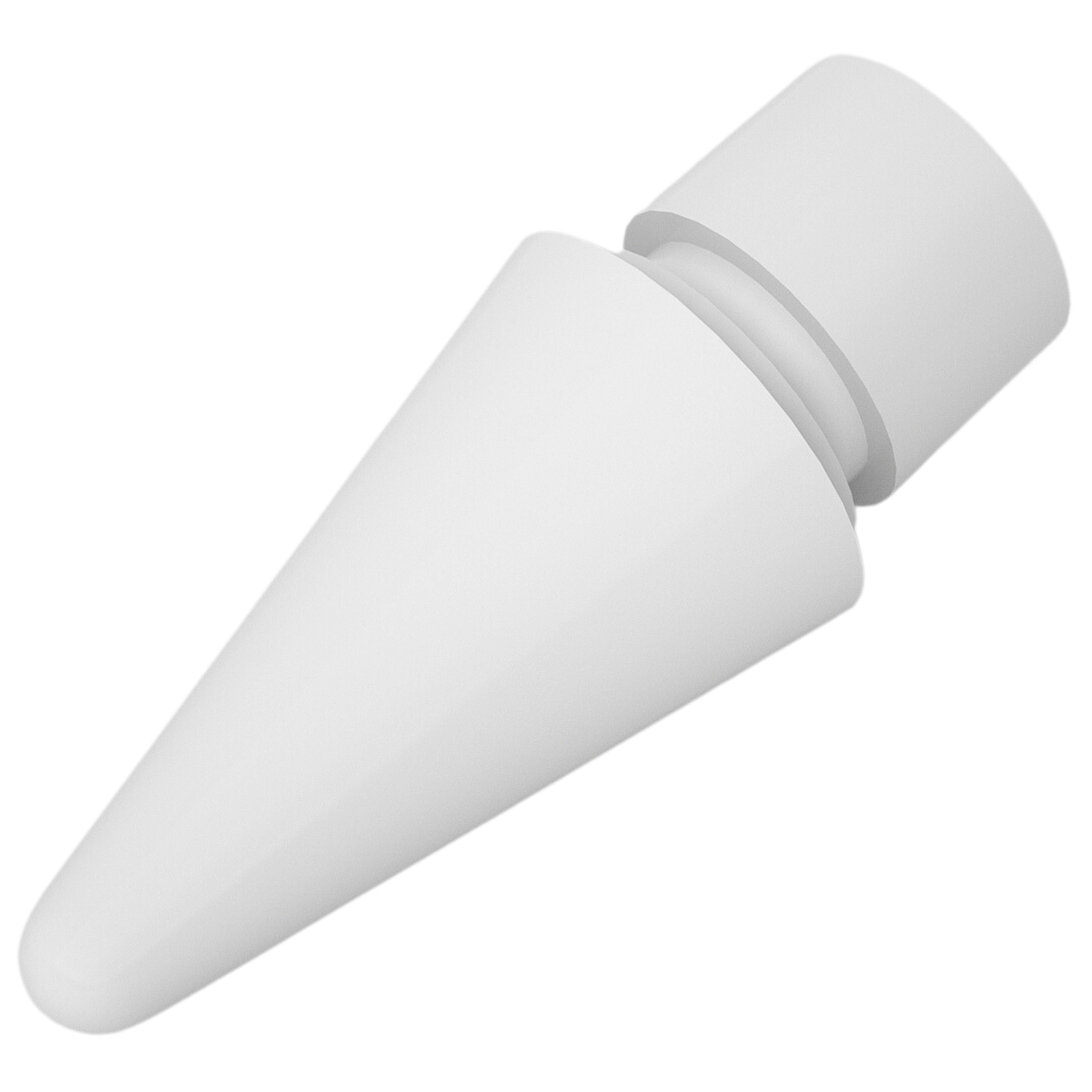 DEQSTER Aktive Stylusspitze Pencil Lite extra feine Weiß (2 Stück)