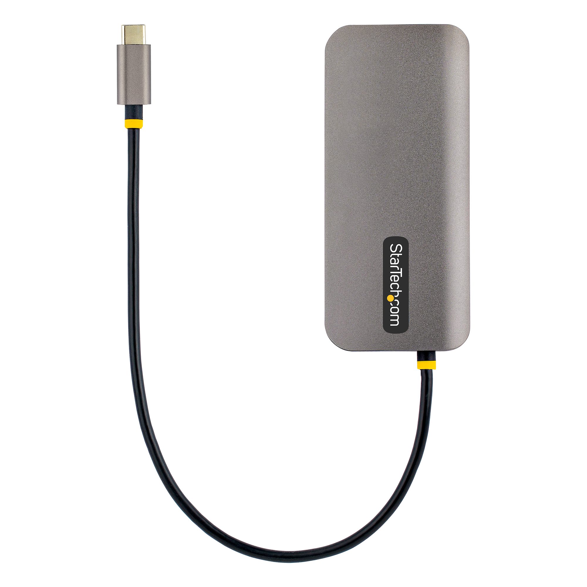 STARTECHCOM USB C Multiport Adapter 4K 60Hz HDMI HDR10 Video 3 Port 5Gbps USBA Hub 100W PD PassThrough GbE SDMicroSD Mini Dock
