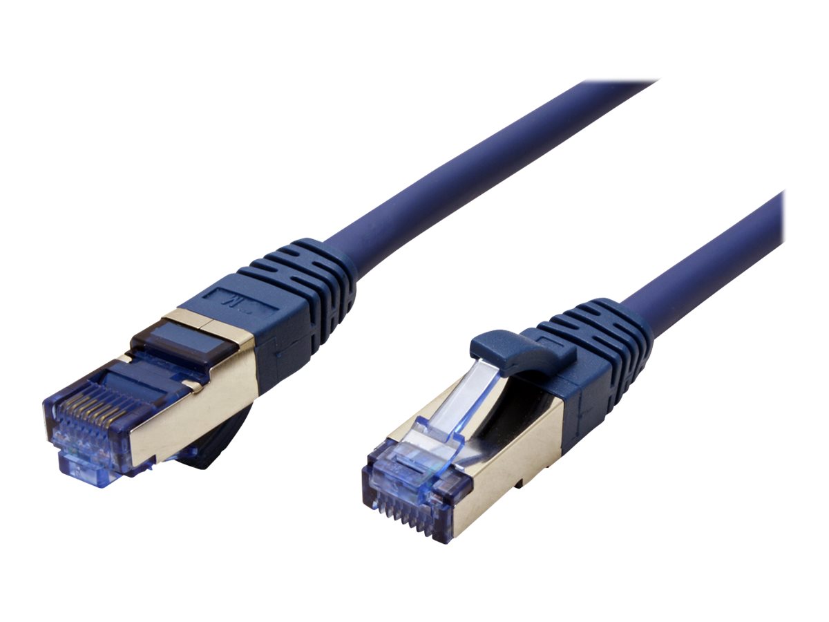 VALUE Patchkabel Kat.6A Class EA S/FTP PiMF LSOH blau 0,3m