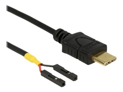 Delock Kabel USB Type-C 2.0 Stecker > 2 x Pfostenbuchse einzeln Strom 10 cm Delock Kabel USB Type-C 2.0 Stecker > 2 x Pfostenbuchse einzeln Strom 10 cm