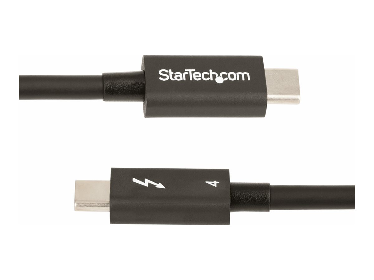 STARTECHCOM 50cm Thunderbolt 4 Kabel 40Gbits 100W PD 4K8K Video Intelzertifiziert USB4Thunderbolt 3USB CDisplayPort Kompatibe