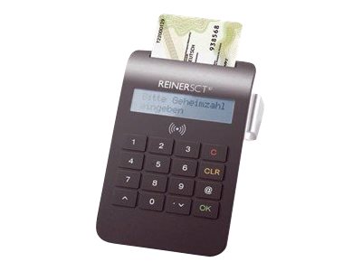 REINERSCT cyberJack RFID komfort. nPA-Chipkartenleser (eID+eSig) Dual Interf.Ausweis-Leser s.PIN-Eingabe Display BSI zertifiziert REINERSCT cyberJack RFID komfort. nPA-Chipkartenleser (eID+eSig) Dual Interf.Ausweis-Leser s.PIN-Eingabe Display BSI zertifiziert