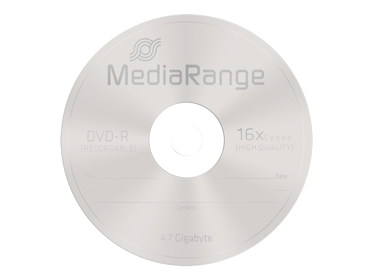 MediaRange DVD‑R 16x 10pcs