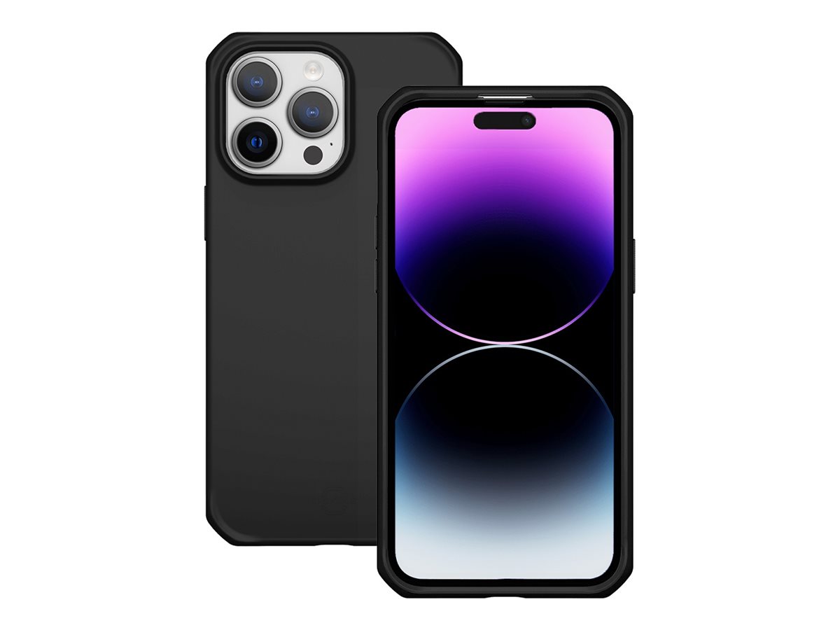 Mobilis SPECTRUM Case solid black for iPhone 15 14 softbag