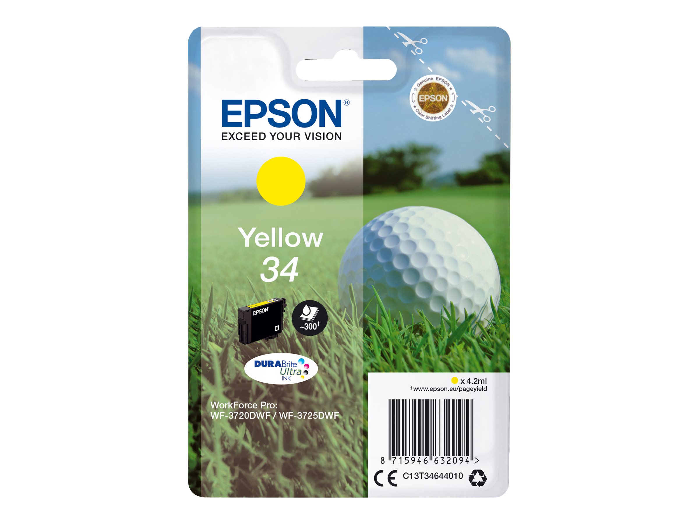 C13T34644010 EPSON WF Tinte yellow ST C13T34644010 EPSON WF Tinte yellow ST