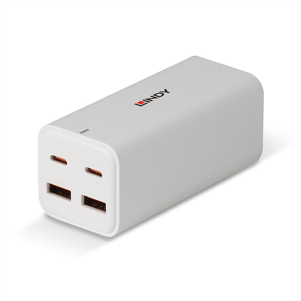 LINDY 100W 4Port USB Desktop GaN Fast Charger