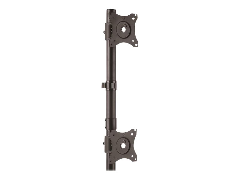 STARTECH.COM Vertikale Dual Monitorhalterung - Stahl - VESA bis zu 27 Zoll (10Kg) - Verstellbare zweifach Monitorhalterung