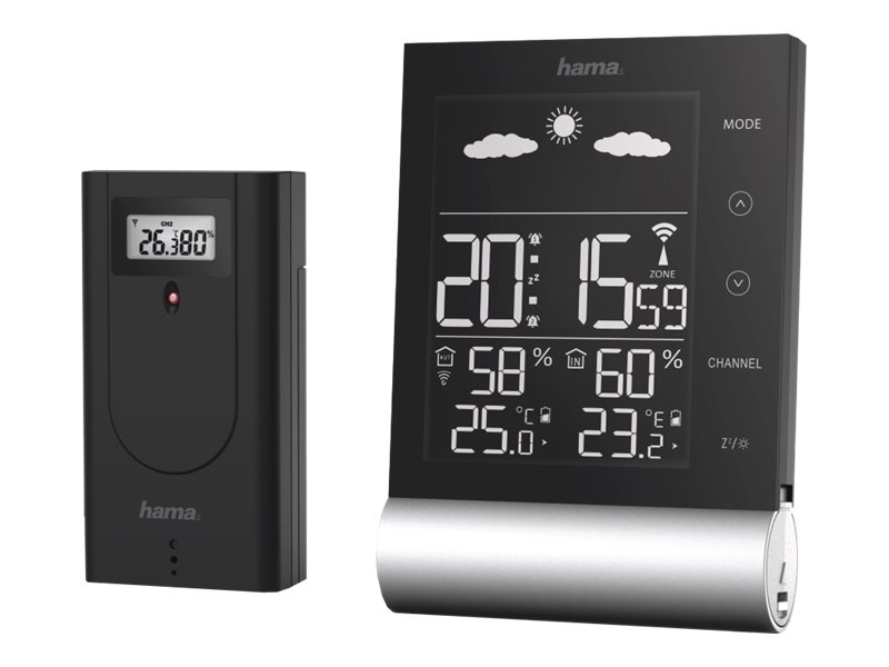 Hama Wetterstation Black Line schwarz Hama Wetterstation Black Line schwarz
