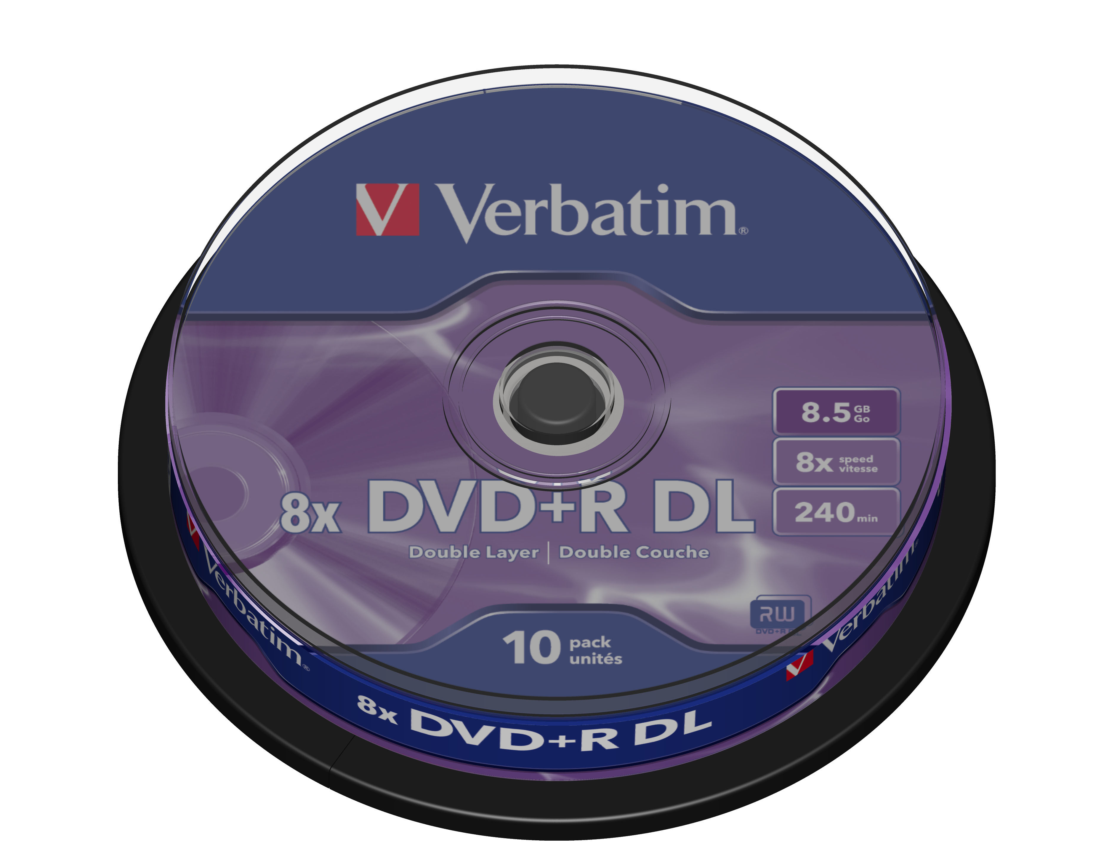 VERBATIM DVDR DL 85GB 8x 10 SP