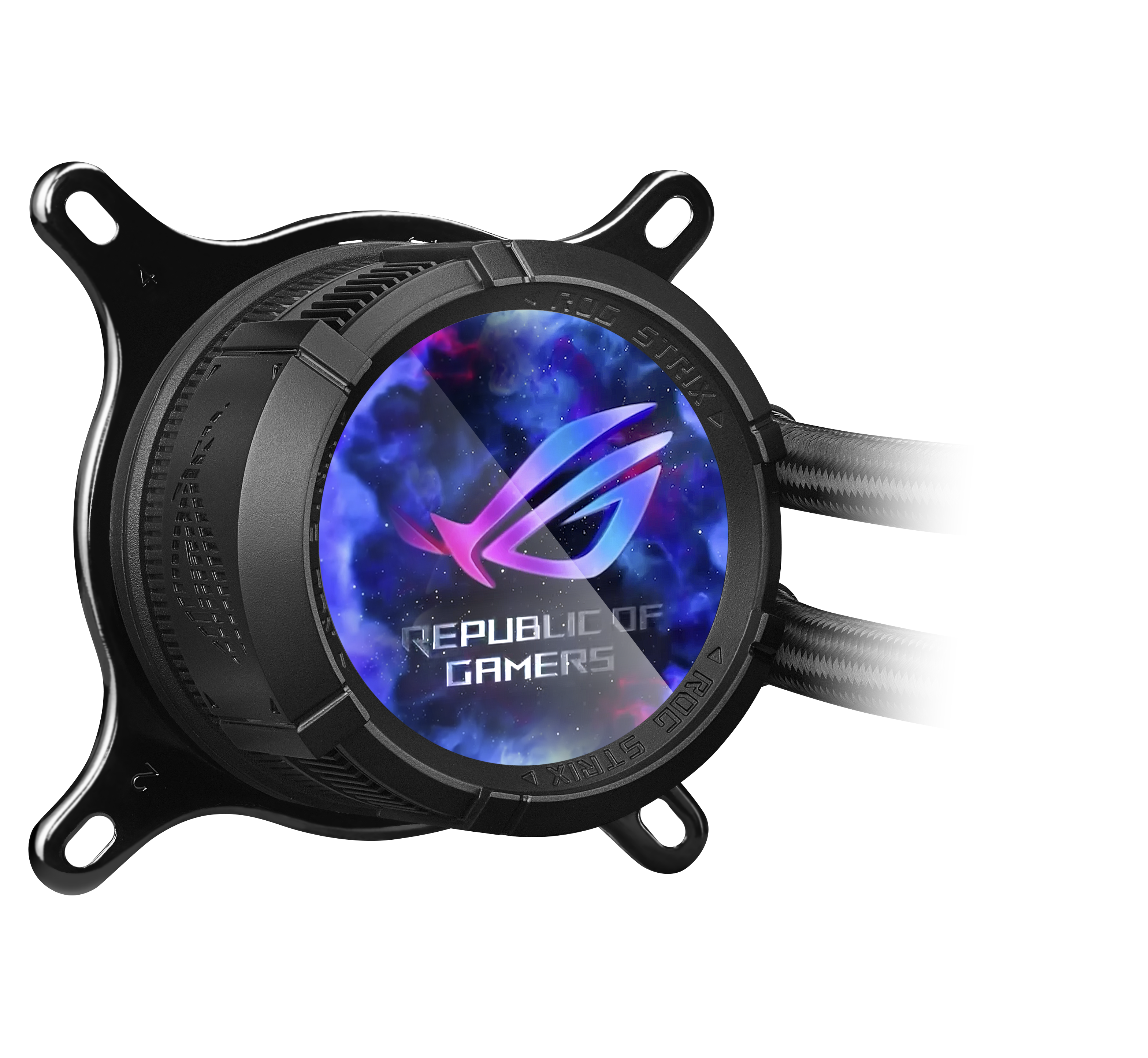 ASUS ROG Strix LC III ARGB LCD allinone CPU liquid cooler with 21 IPS LCD Aseteks new Gen7 v2 pump and premium ROG ARGB fans