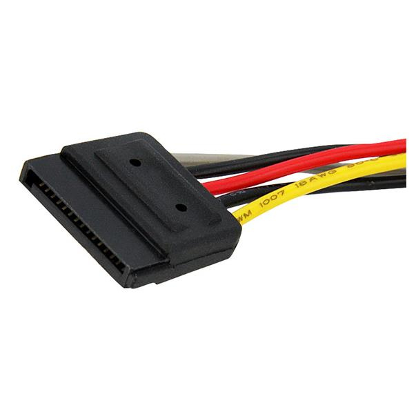 STARTECHCOM 6in SATA Power Y Splitter Cable Adapter MF