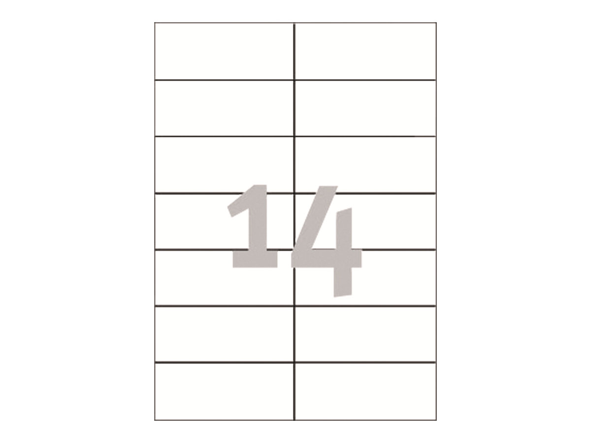 1.400 AVERY Zweckform Etiketten 3653 weiss 105,0 x 42,3 mm 1.400 AVERY Zweckform Etiketten 3653 weiss 105,0 x 42,3 mm