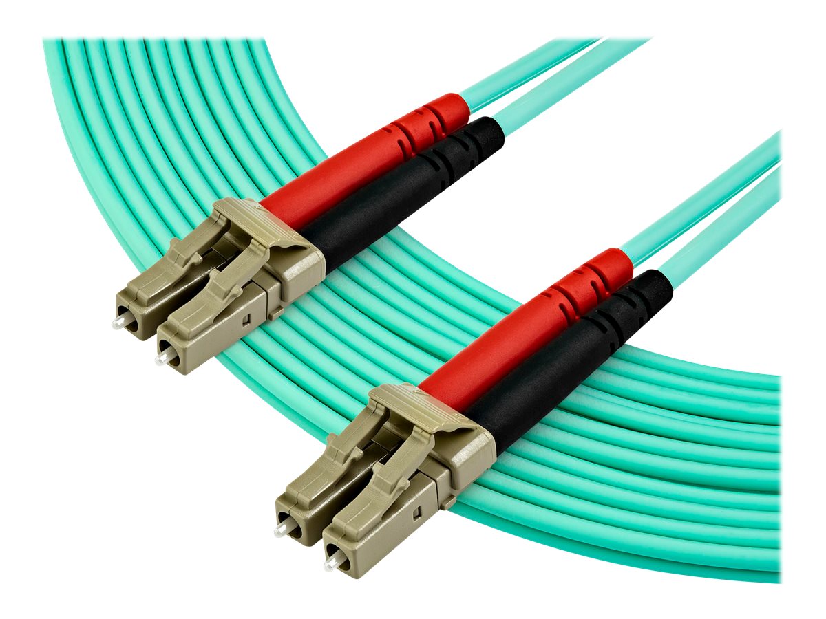 STARTECH.COM 7m OM4 LC to LC Multimode Duplex Fiber Optic Patch Cable - Aqua - 50/125 - Fiber Optic Cable - 40/100Gb - LSZH STARTECH.COM 7m OM4 LC to LC Multimode Duplex Fiber Optic Patch Cable - Aqua - 50/125 - Fiber Optic Cable - 40/100Gb - LSZH