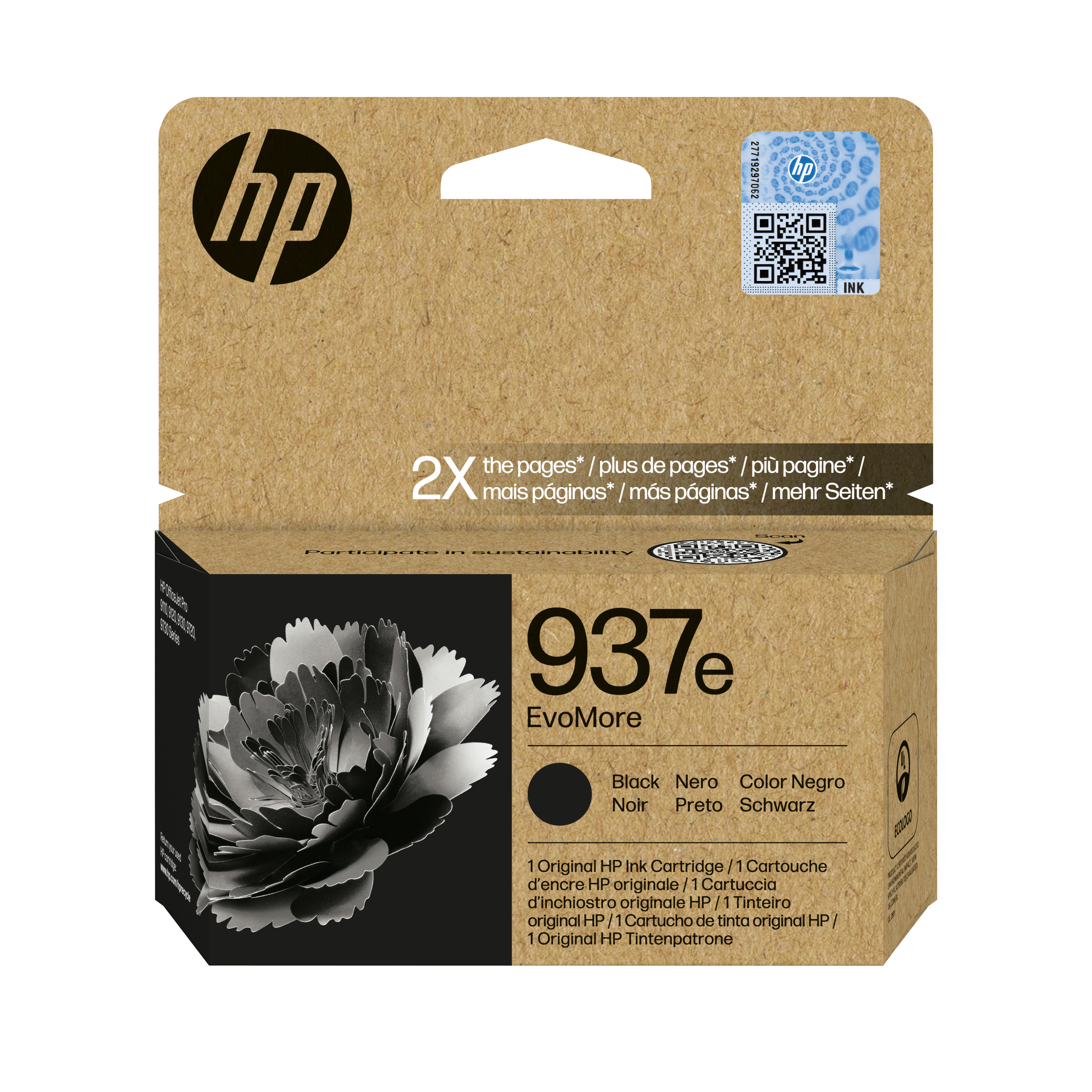 HP 937e EvoMore Schwarz