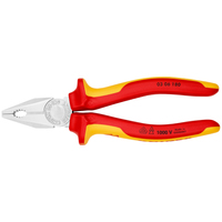 Knipex Kombizange chrom isol. 180mm VDE 1000V Knipex Kombizange chrom isol. 180mm VDE 1000V
