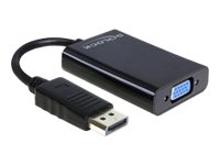 DELOCK Adapterkabel DisplayPort 11 Stecker VGA Buchse Audio 21cm schwarz