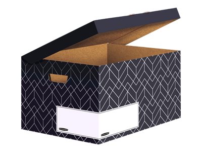 5 Bankers Box Archivboxen Bankers Box Décor Serie mitternachtsblau/weiss 36,7 x 57,0 x 29,5 cm 5 Bankers Box Archivboxen Bankers Box Décor Serie mitternachtsblau/weiss 36,7 x 57,0 x 29,5 cm