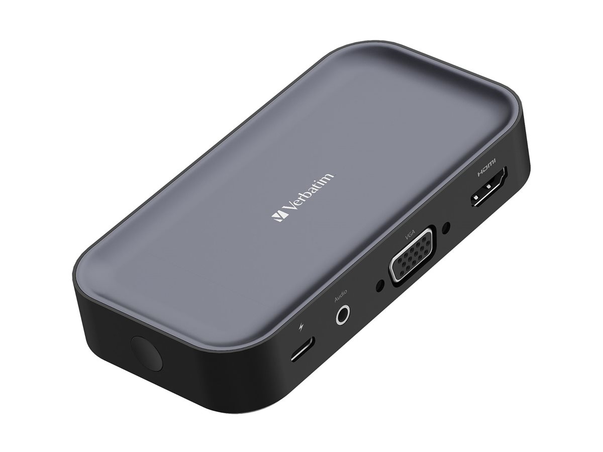 Verbatim USB-C-Wireless-Display-Adapter 1080P mit Hub WDA-01