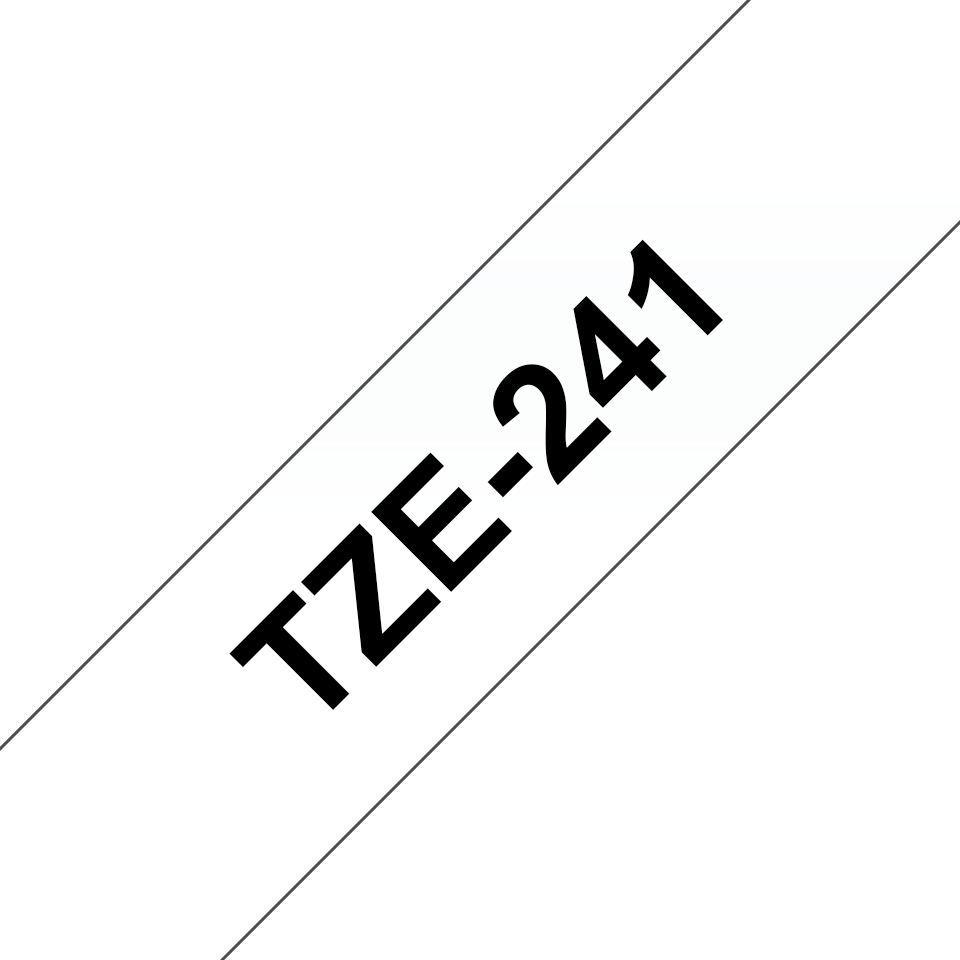 TZE241 BROTHER PT Schriftband 18mm weiss