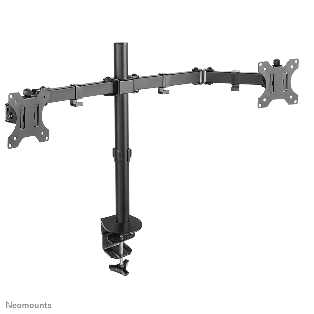Neomounts MonitorHalterung FPMAD550DBLACK schwarz für 2 Monitore, Tischklemme, Tischbohrung