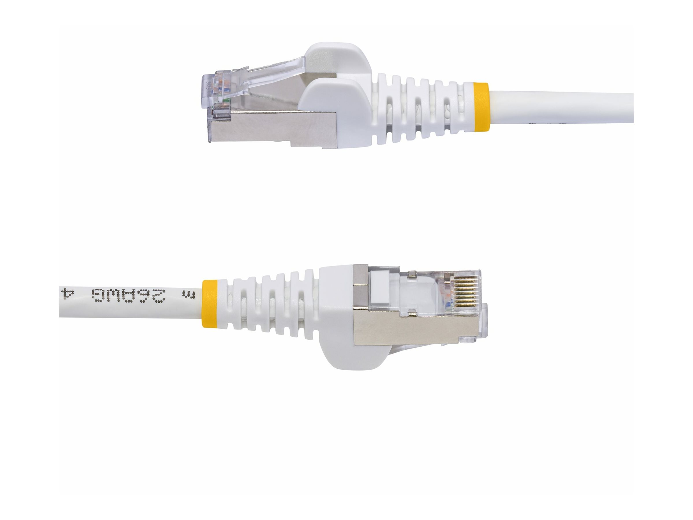 STARTECH.COM 50cm Weisses CAT8 Netzwerkkabel Snagless RJ45 Patchkabel 25G/40G LAN Kabel 2000MHz 100W PoE++ S/FTP LSZH