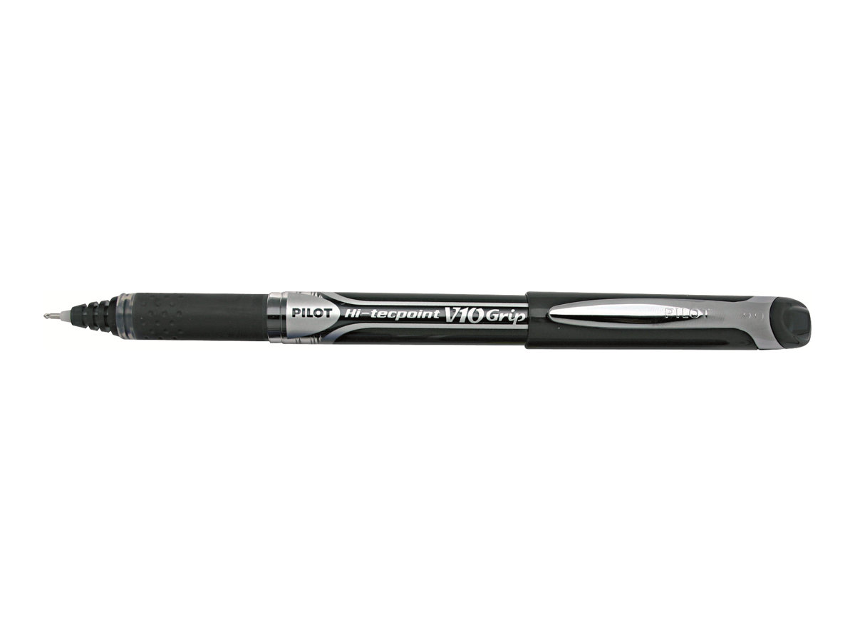 PILOT Hi-Tecpoint Grip V10 Tintenroller schwarz/transparent 0,7 mm, Schreibfarbe: schwarz, 1 St. PILOT Hi-Tecpoint Grip V10 Tintenroller schwarz/transparent 0,7 mm, Schreibfarbe: schwarz, 1 St.