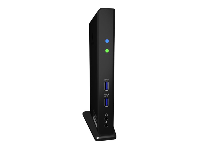 ICY BOX USB 3.0 Dual Docking Station IB-DK2241AC 1x DVI 1x HDMI 2048x1152 Px Gigabit LAN 2x USB 3.0 4x USB 2.0 Hub Audio 1xUSB BC1.2
