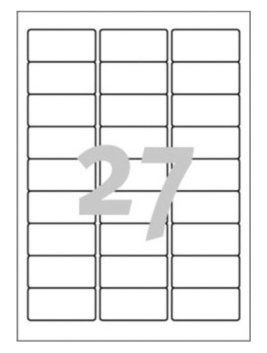 675 AVERY Zweckform Adressetiketten J4792-25 weiss 63,5 x 29,6 mm 675 AVERY Zweckform Adressetiketten J4792-25 weiss 63,5 x 29,6 mm