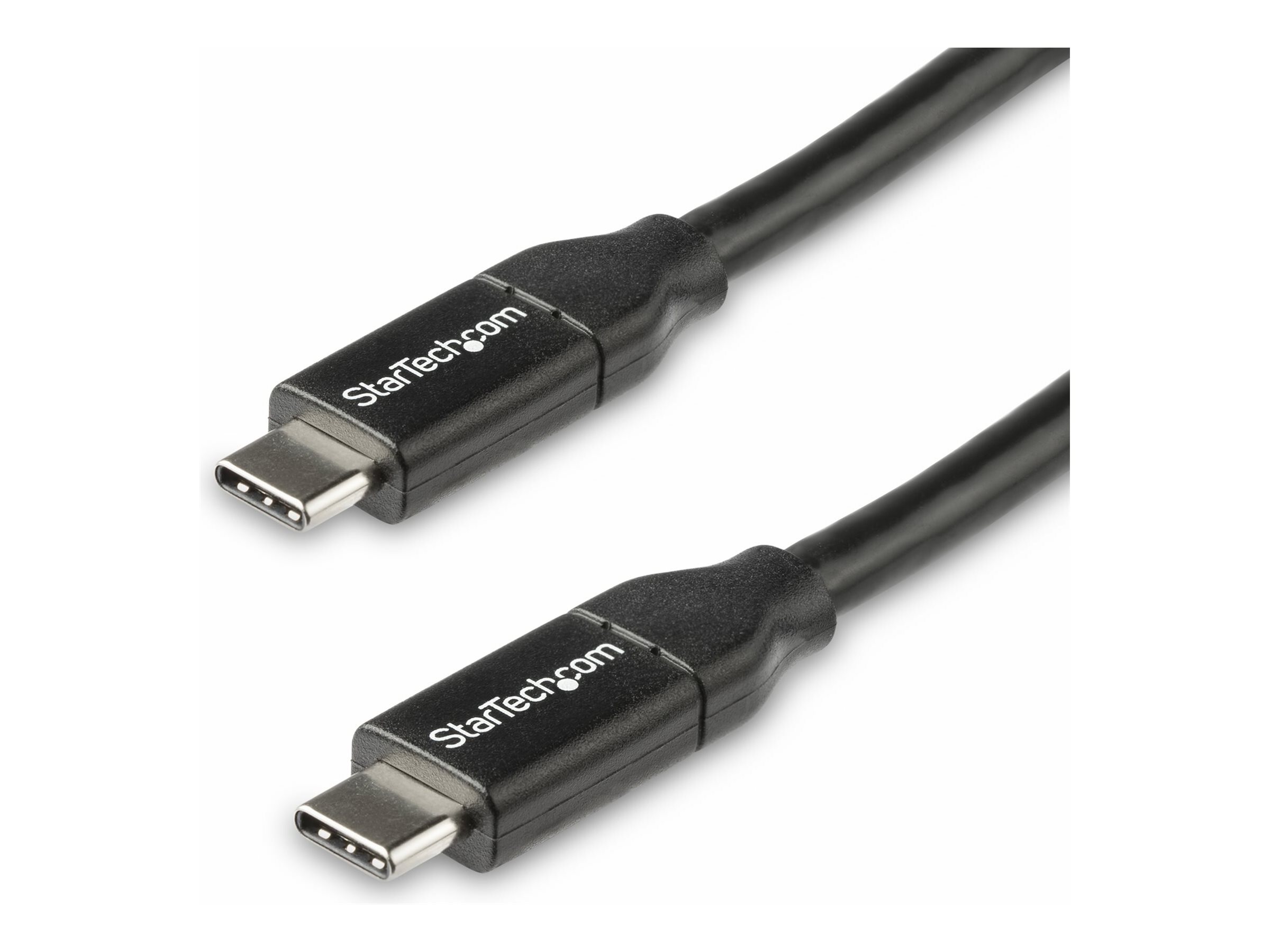 STARTECH.COM USB C to USB C Cable - 1.5 ft / 0.5m - 5A PD - White - USB 2.0 - USB-IF Certified - USB Type C Cable - Charging Cable