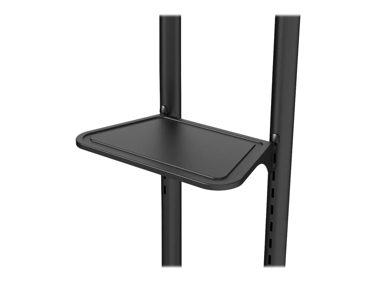 NEOMOUNTS Mobile Floor Stand incl. AV- and cam shelf height adjustable 128,5-145cm