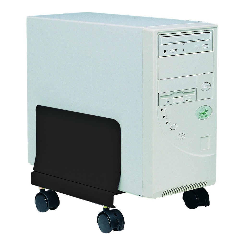 Techly PC-Wagen Rollen Metall Schwarz