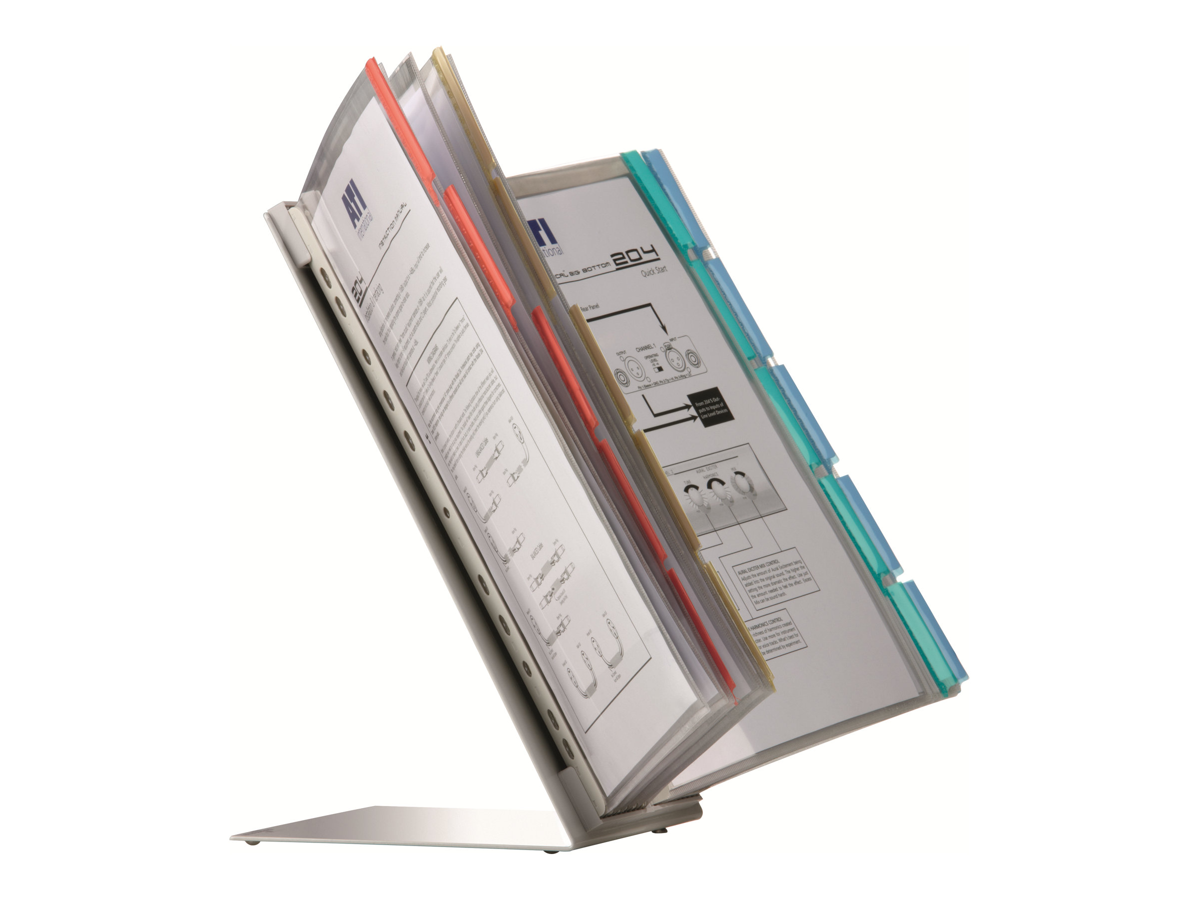 DURABLE Sichttafelsystem Tischstaender 568800 DIN A4 farbsortiert mit 20 St. Sichttafeln DURABLE Sichttafelsystem Tischstaender 568800 DIN A4 farbsortiert mit 20 St. Sichttafeln
