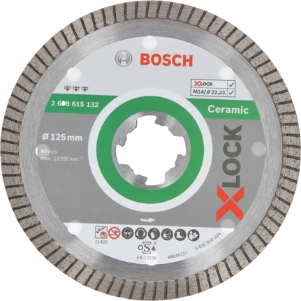 Bosch Best for Ceramic X-LOCK Diamant-Trennscheibe 125mm
