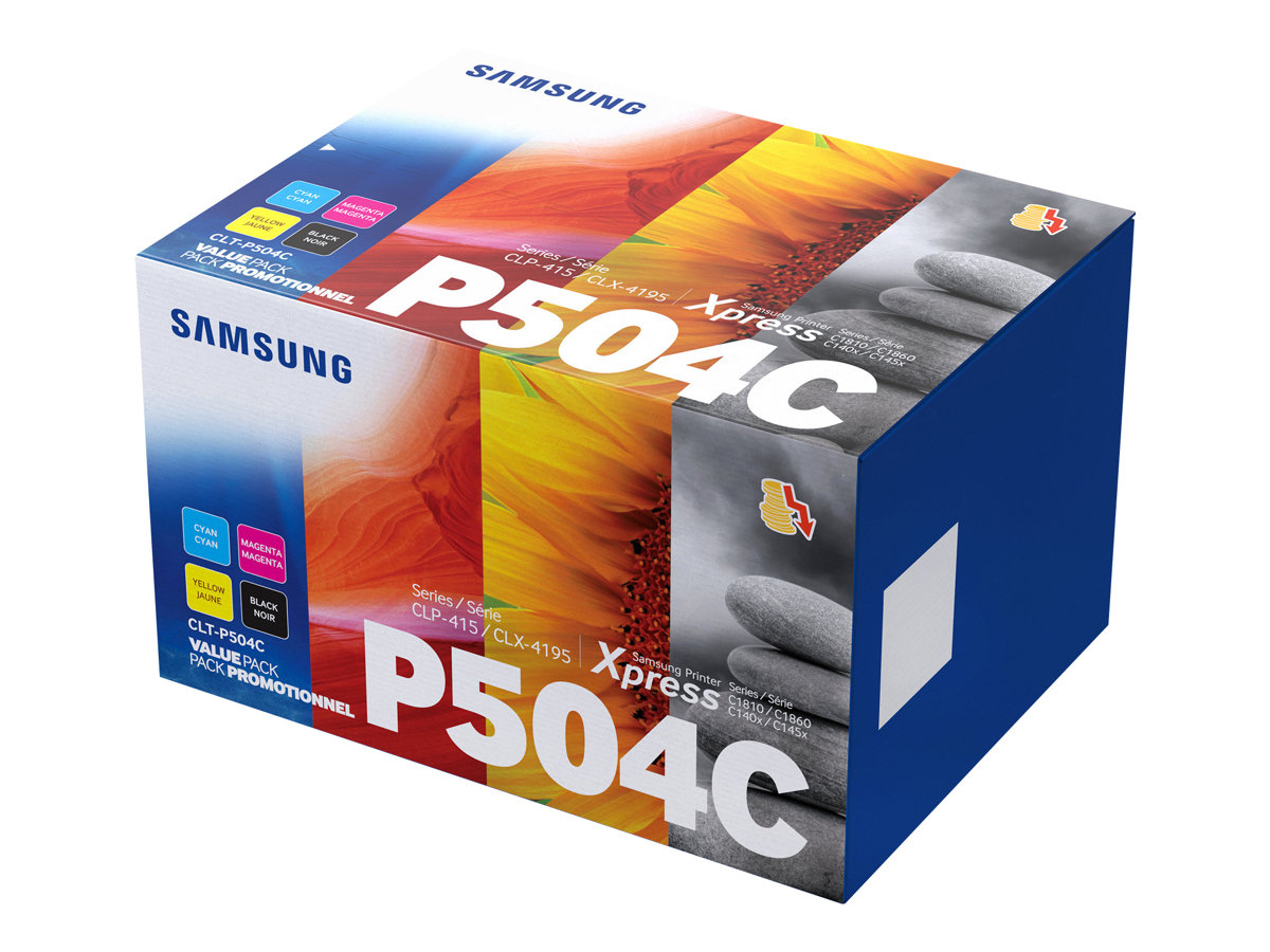 HP CLT-P504C (SU400A) schwarz, cyan, magenta, gelb Toner, 4er-Set HP CLT-P504C (SU400A) schwarz, cyan, magenta, gelb Toner, 4er-Set