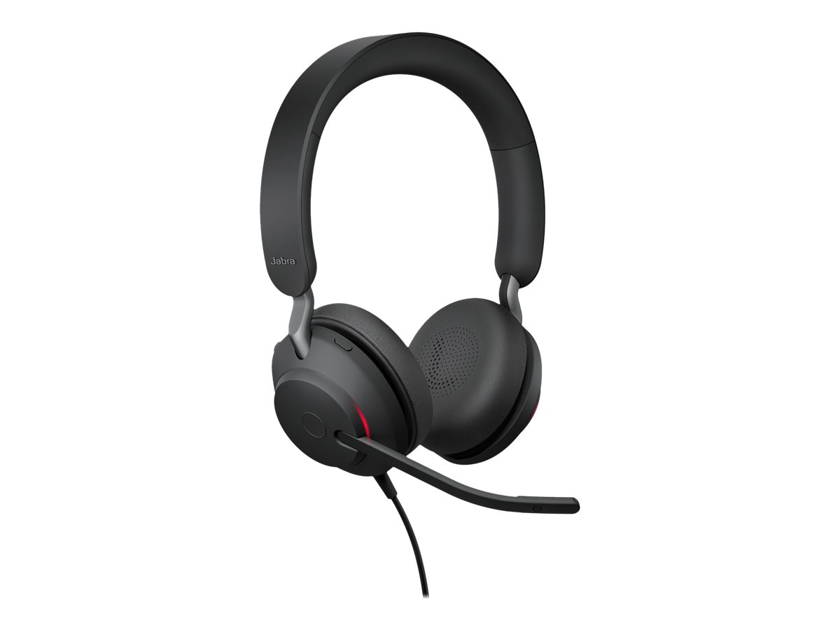 JABRA Evolve2 40 SE UC Stereo Headset on-ear wired USB-A noise isolating Optimised for UC