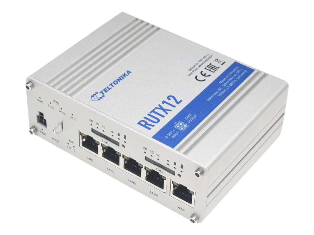 TELTONIKA NETWORKS RUTX12 DUAL SIM 4G/LTE Router