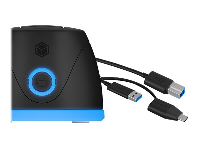 ICY BOX 1Bay SATA SSD/HDD Docking Station IB-1124L-C3 modding LED Ambientbeleuchtung unterstuetzt 2,5 und 3,5Zoll SATA Laufwerke