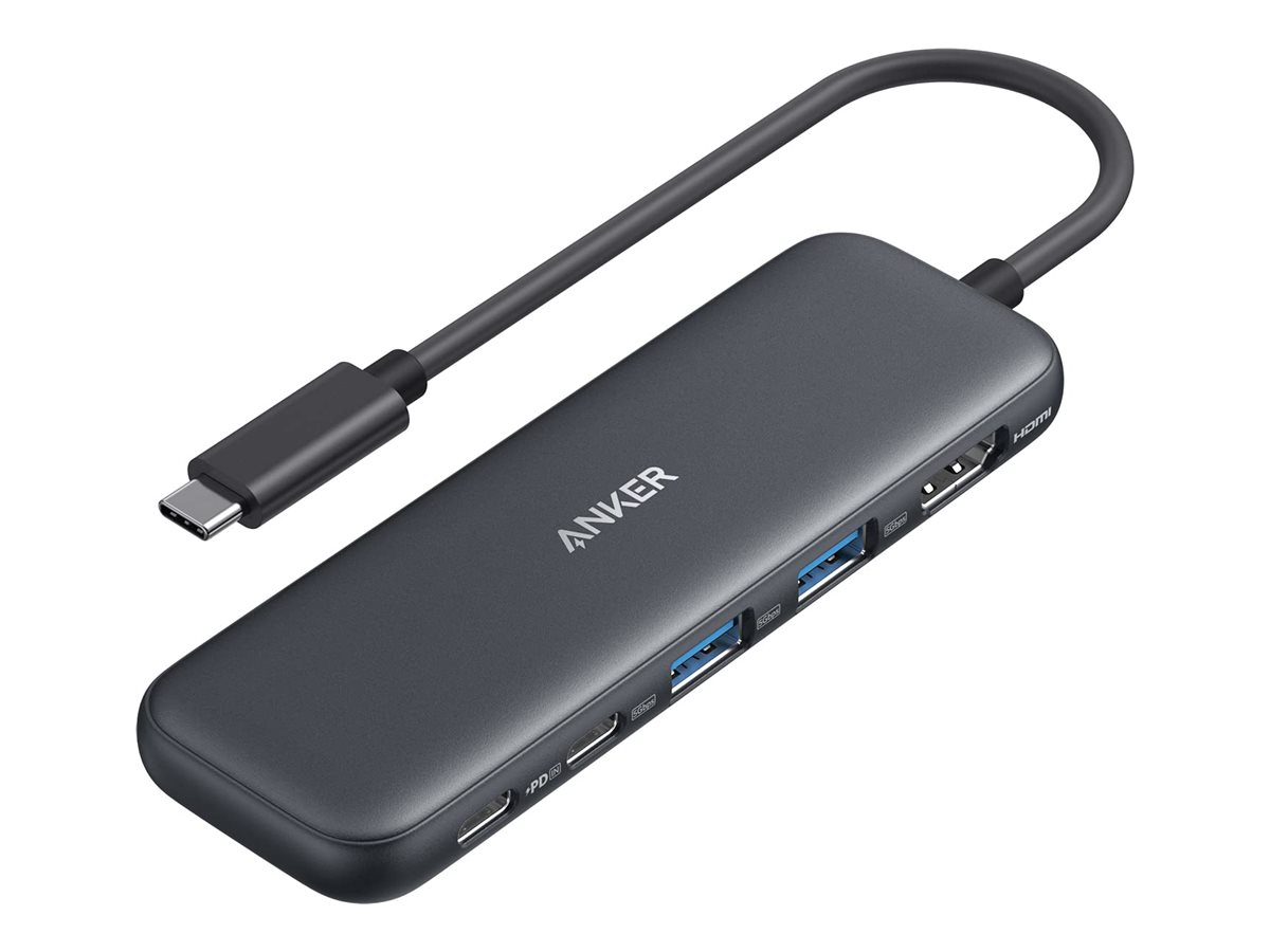 ANKER 332 USB-C Hub (5-in-1) 1x 4K HDMI 2x USB-A 1x USB-C 1x USB-C PD IN 100W ANKER 332 USB-C Hub (5-in-1) 1x 4K HDMI 2x USB-A 1x USB-C 1x USB-C PD IN 100W